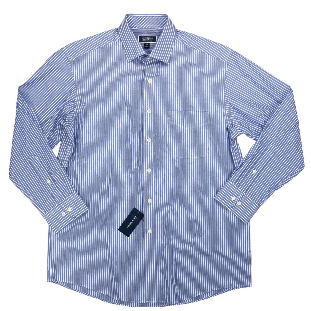 Club Room Striped Men's Button Down Shirt L NWT - Picture 1 of 1